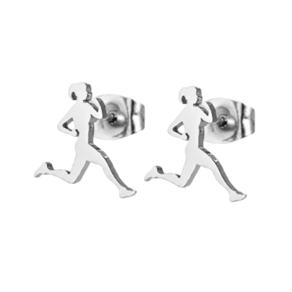 Runner Stainless Steel Earrings