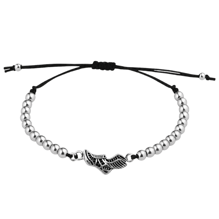 Runner Beaded Adjustable Charm Bracelet