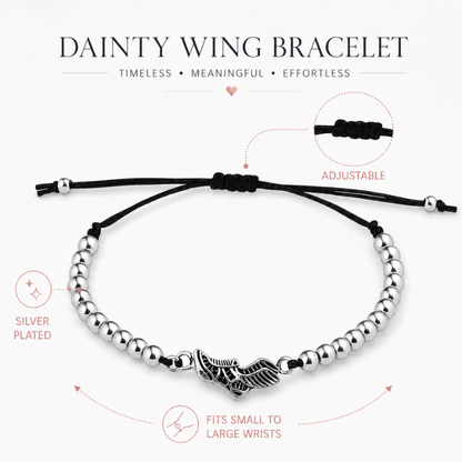Runner Beaded Adjustable Charm Bracelet