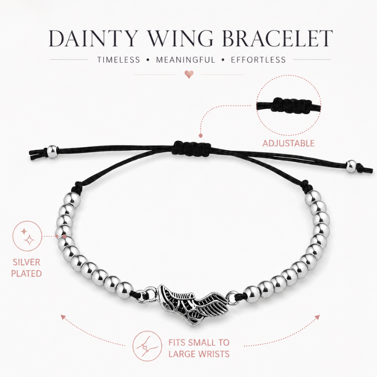 Runner Beaded Adjustable Charm Bracelet