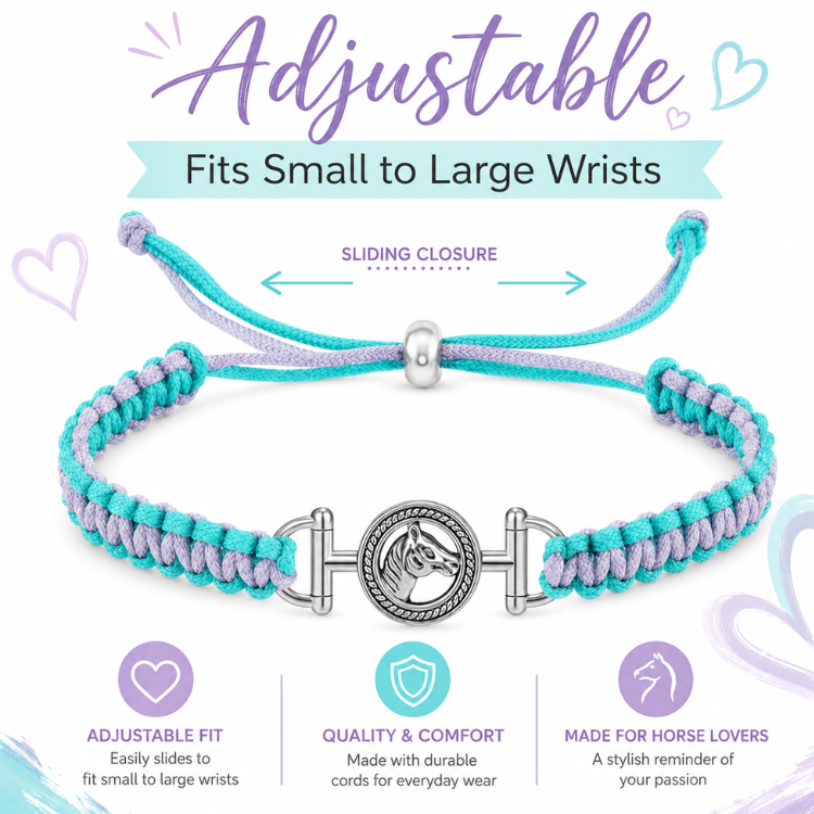 Horse Rope Bracelet - Pick Color