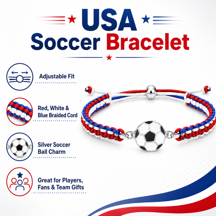 USA Soccer Bracelet