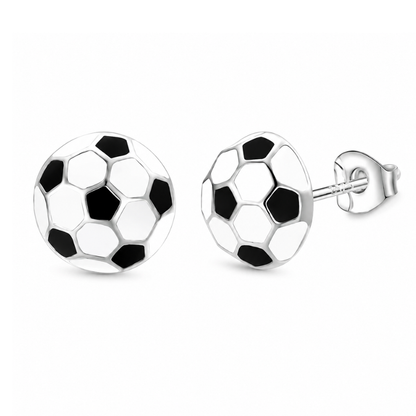 Soccer Ball Stud Earrings