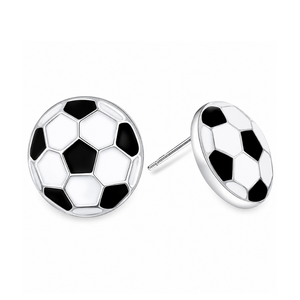 Soccer Ball Stud Earrings