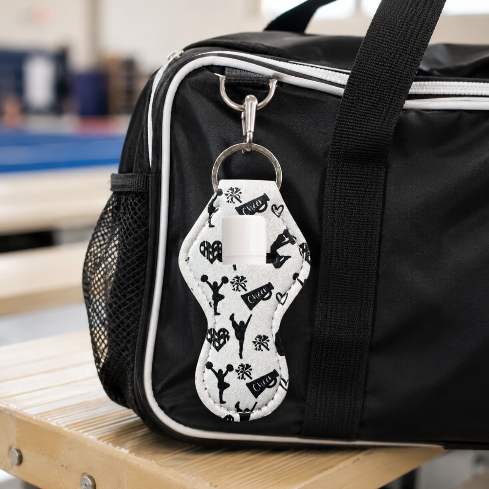 Cheer Chapstick Holder Keychain