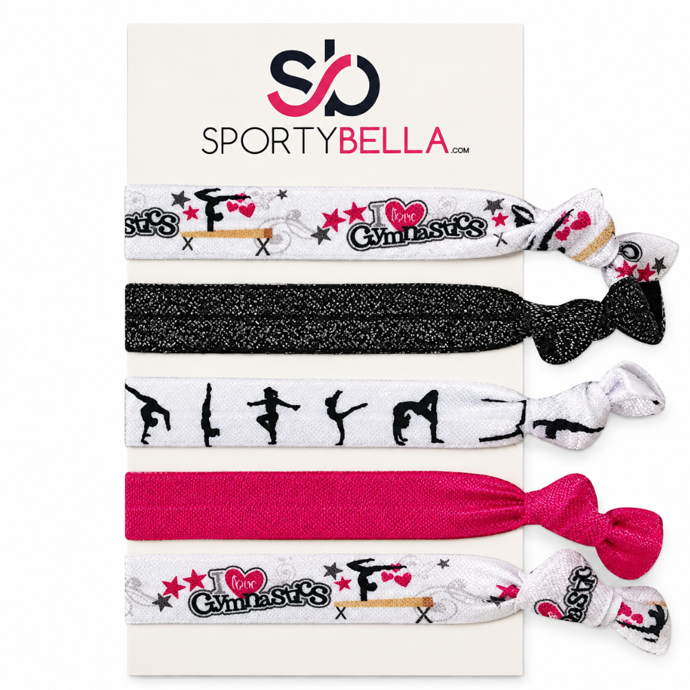 Girls Gymnastics Hair Ties Set