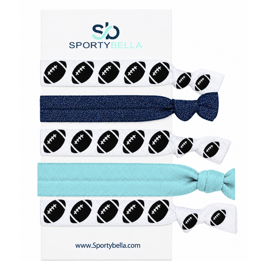 Football Hair Ties- Pick Colors