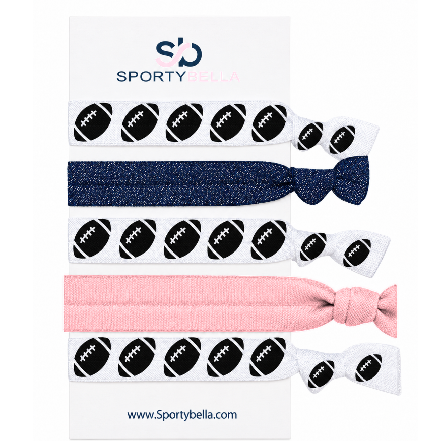 Football Hair Ties- Pick Colors