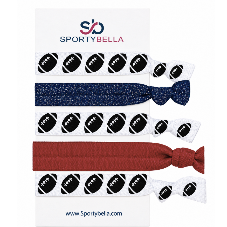 Football Hair Ties- Pick Colors