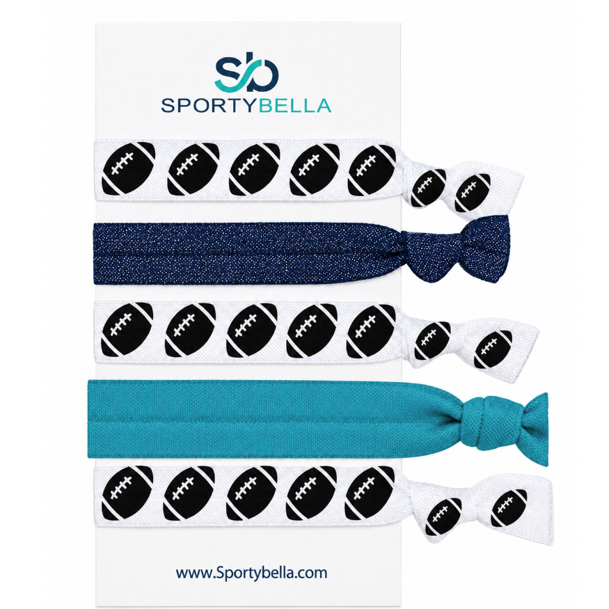 Football Hair Ties- Pick Colors