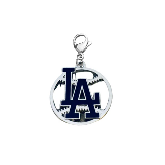 LA Dodgers Clip On Zipper Pull