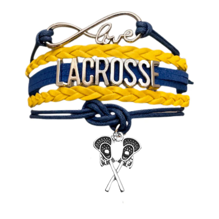 Lacrosse Infinity Bracelet - Pick Charm