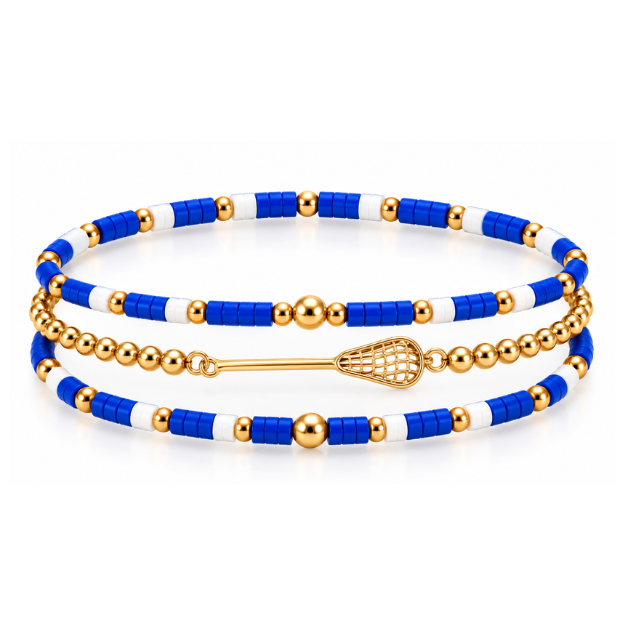 Lacrosse Game Day Bracelet Stack