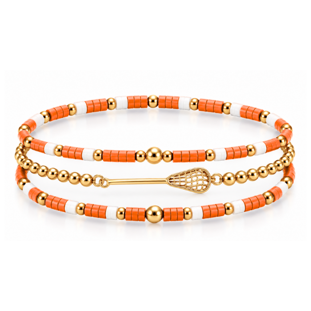 Lacrosse Game Day Bracelet Stack
