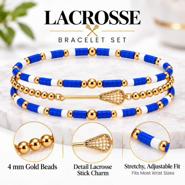Lacrosse Game Day Bracelet Stack