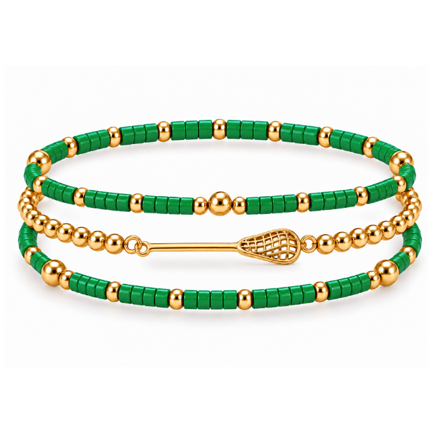 Lacrosse Game Day Bracelet Stack