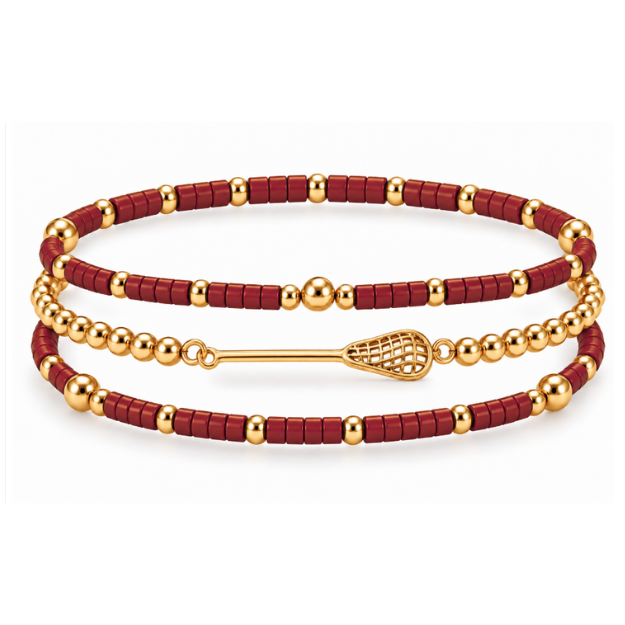 Lacrosse Game Day Bracelet Stack