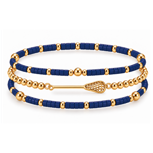 Lacrosse Game Day Bracelet Stack