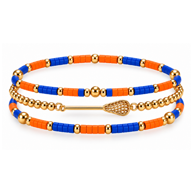Lacrosse Game Day Bracelet Stack