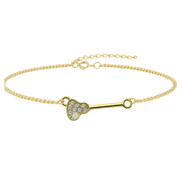 Lacrosse Rhinestone Chain Bracelet