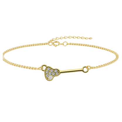 Lacrosse Rhinestone Chain Bracelet