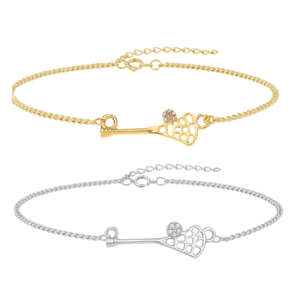 Lacrosse CZ Chain Bracelet