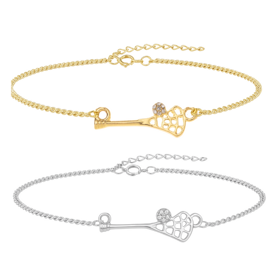 Lacrosse CZ Chain Bracelet