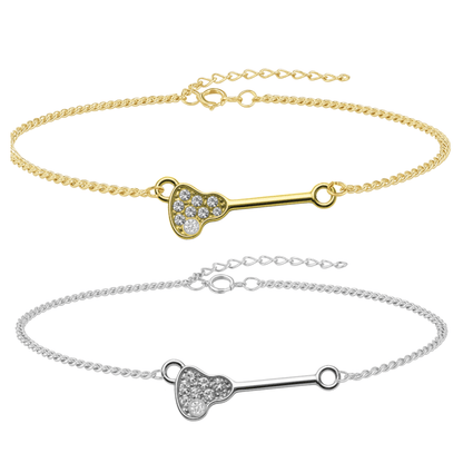 Lacrosse Rhinestone Chain Bracelet