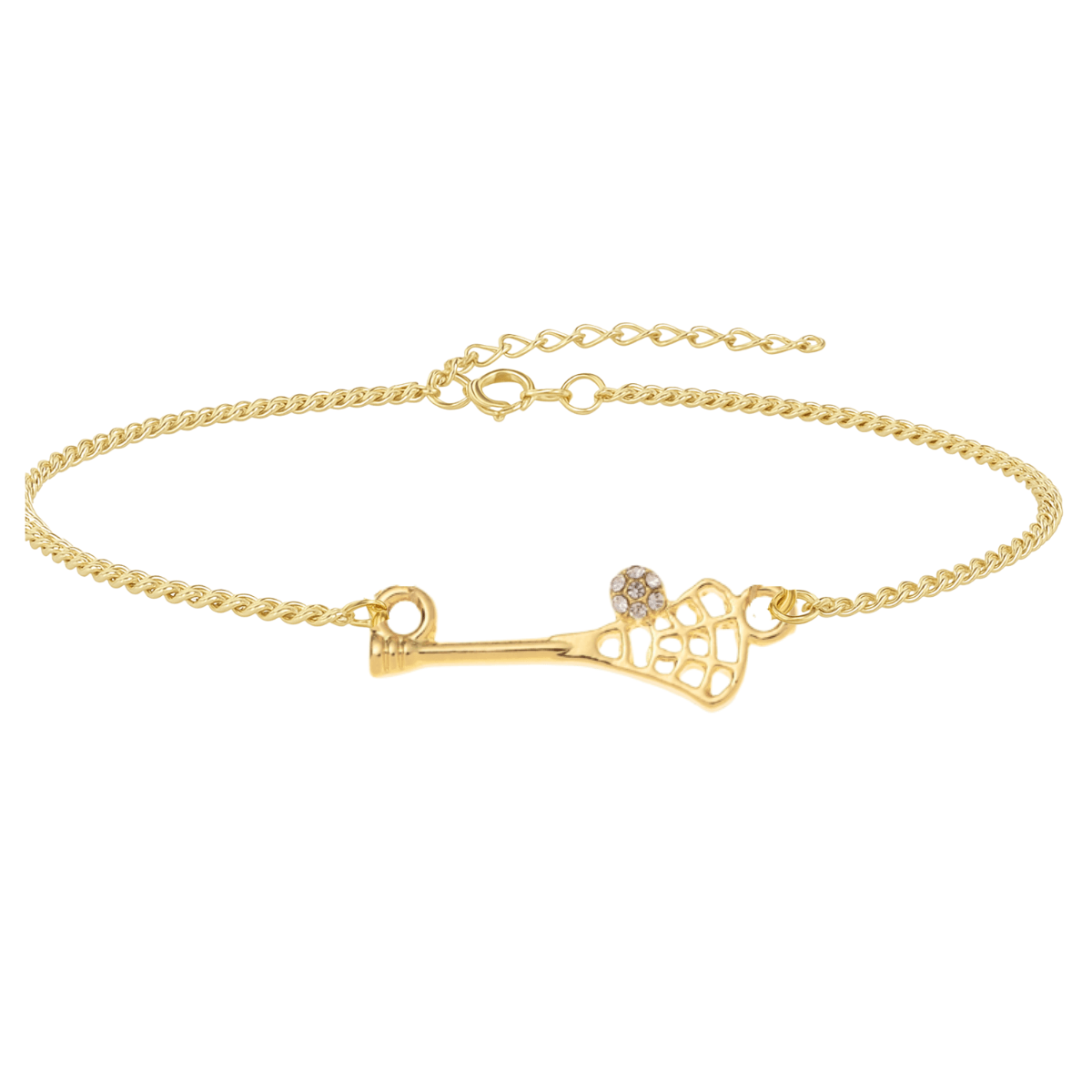 Lacrosse CZ Chain Bracelet