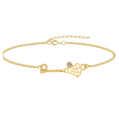 Lacrosse CZ Chain Bracelet