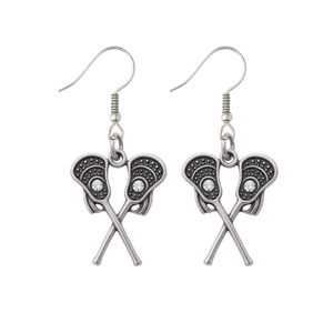 Lacrosse CZ Double Stick Earrings
