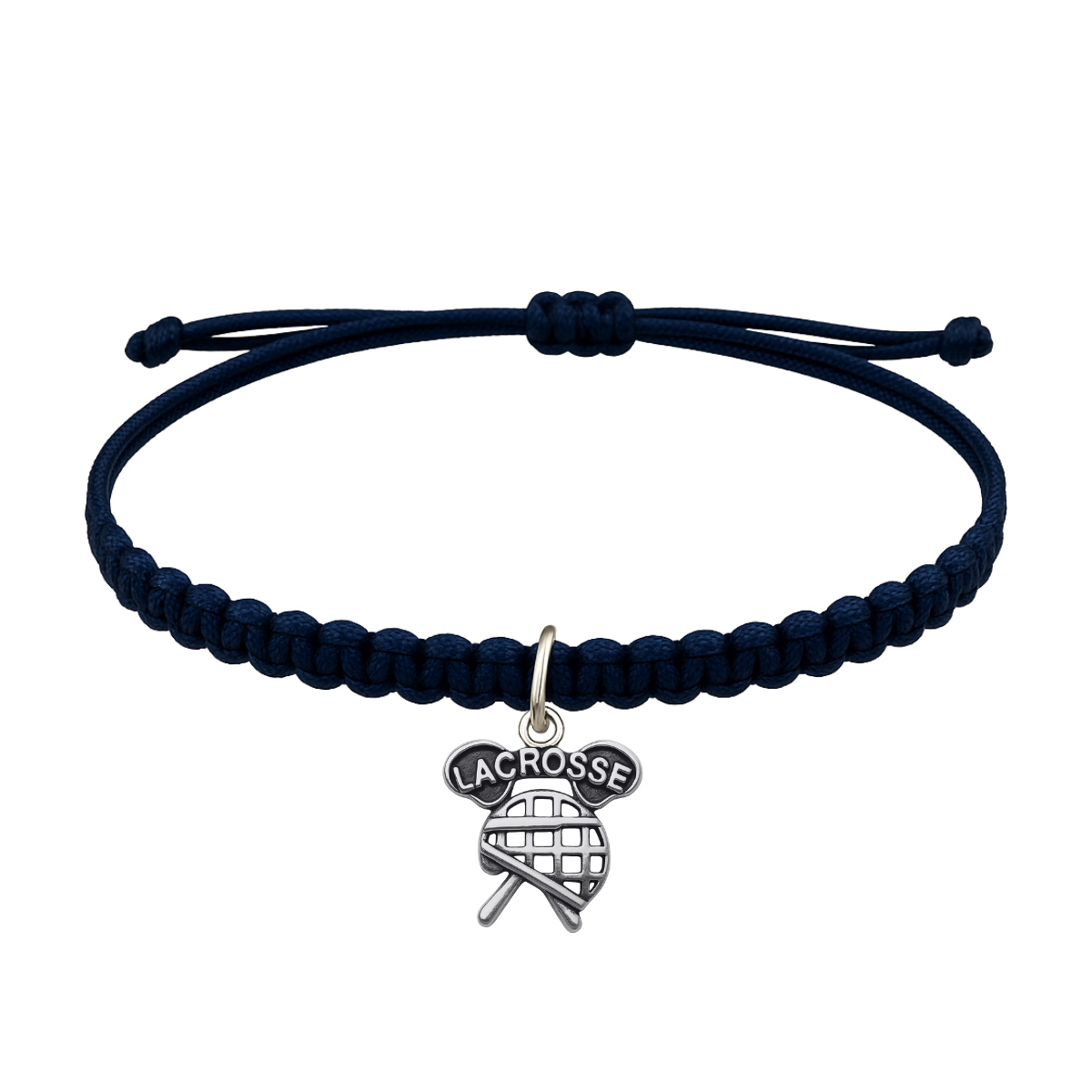 Lacrosse Adjustable Rope Bracelet - Pick Charm