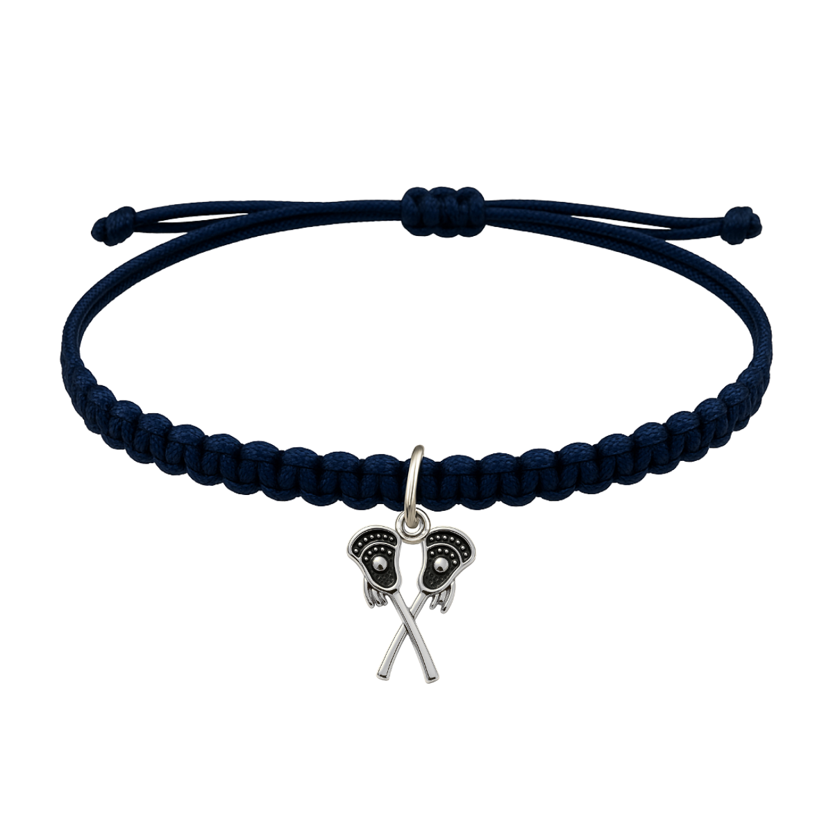 Lacrosse Adjustable Rope Bracelet - Pick Charm