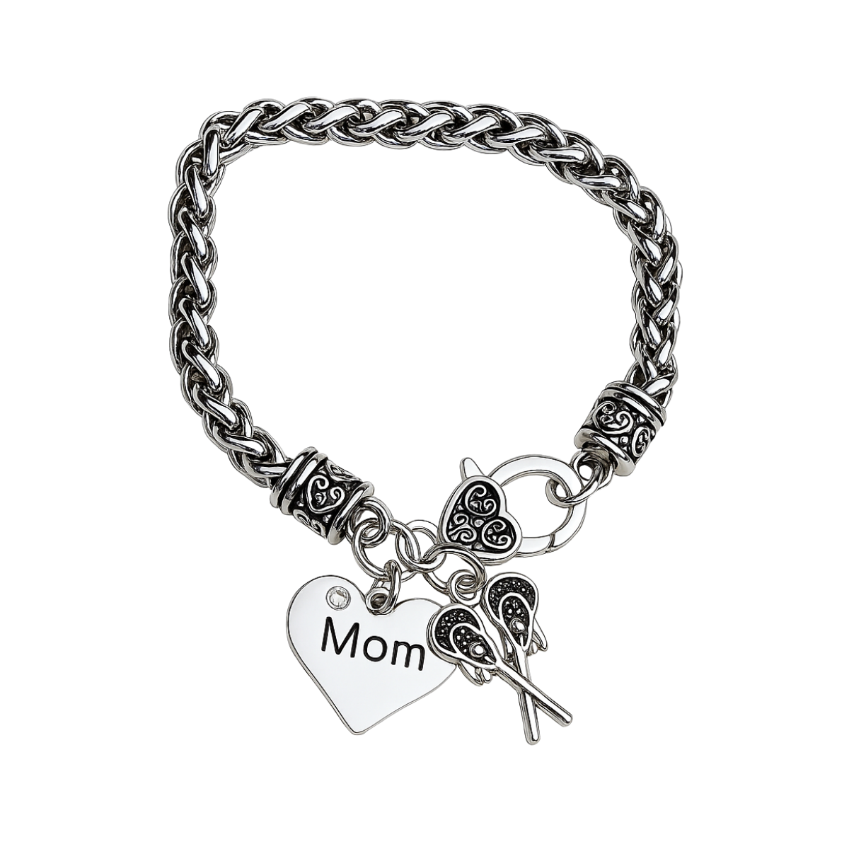 Lacrosse Mom Charm Bracelet - Pick Charm