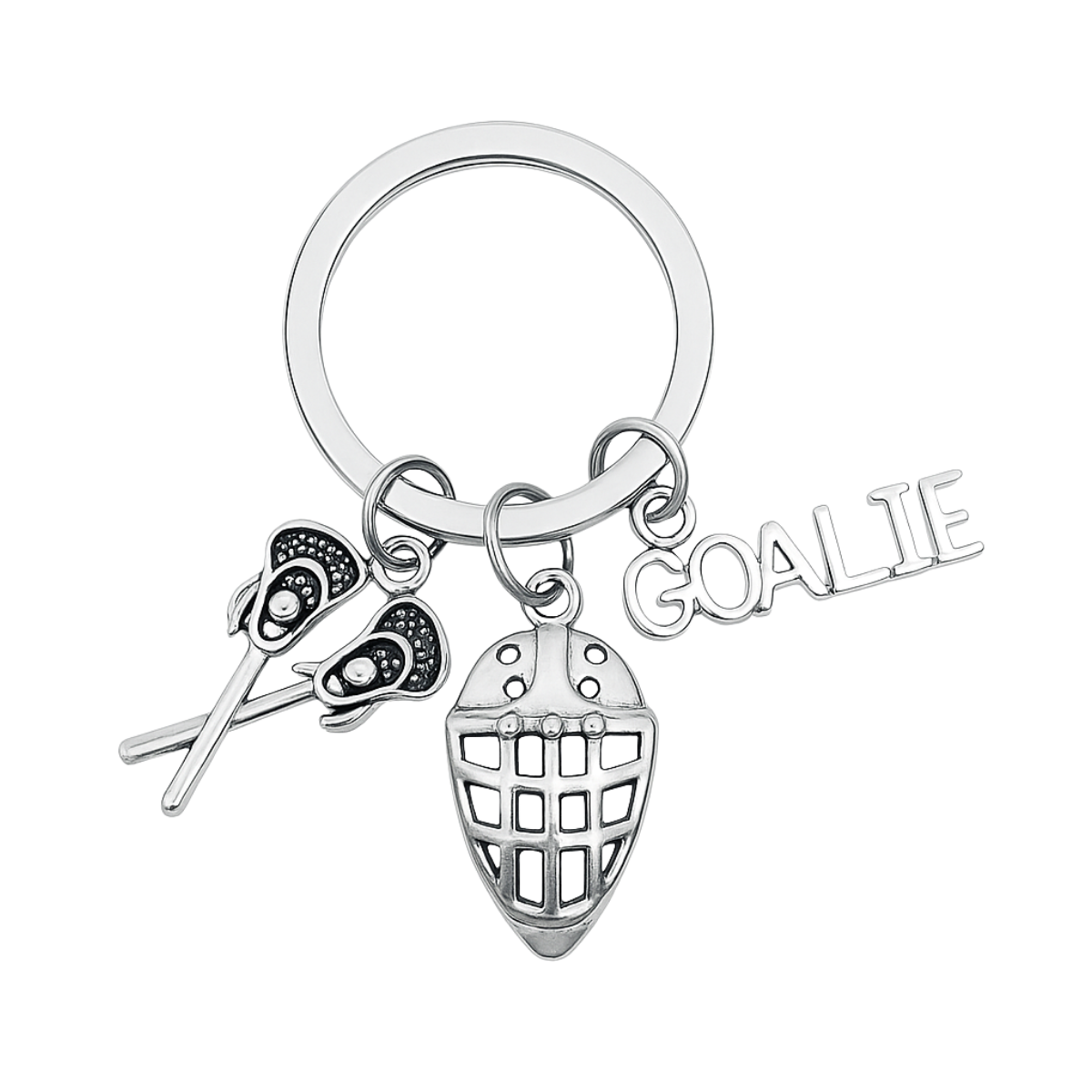 Lacrosse Goalie Keychain - Pick Charm