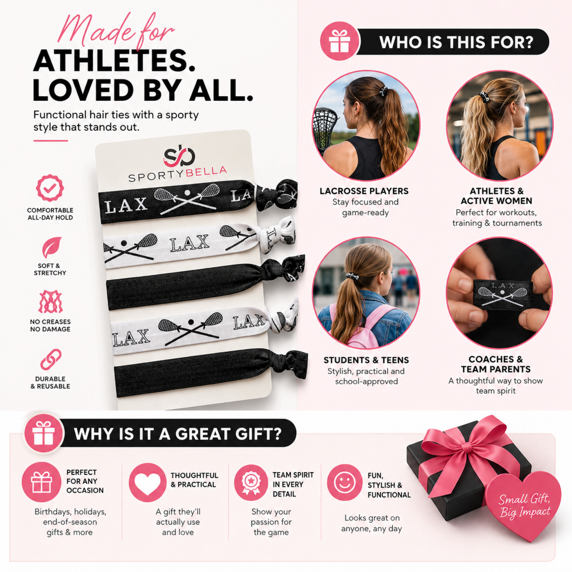 Lacrosse Hair Ties