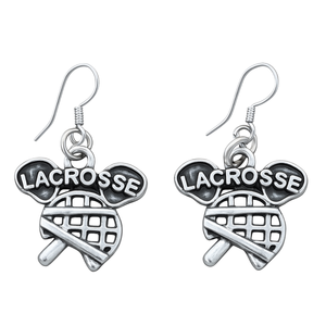 Lacrosse Helmet & Stick Earrings