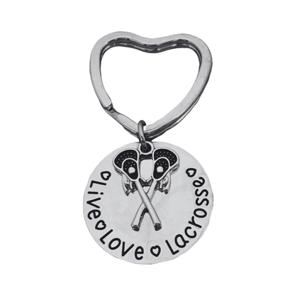 Lacrosse Keychain - Live Love Lacrosse