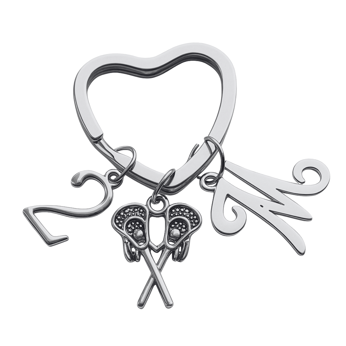 Personalized Lacrosse Keychain