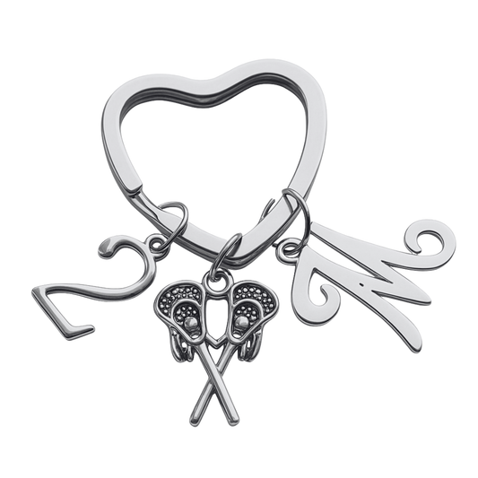 Personalized Lacrosse Keychain