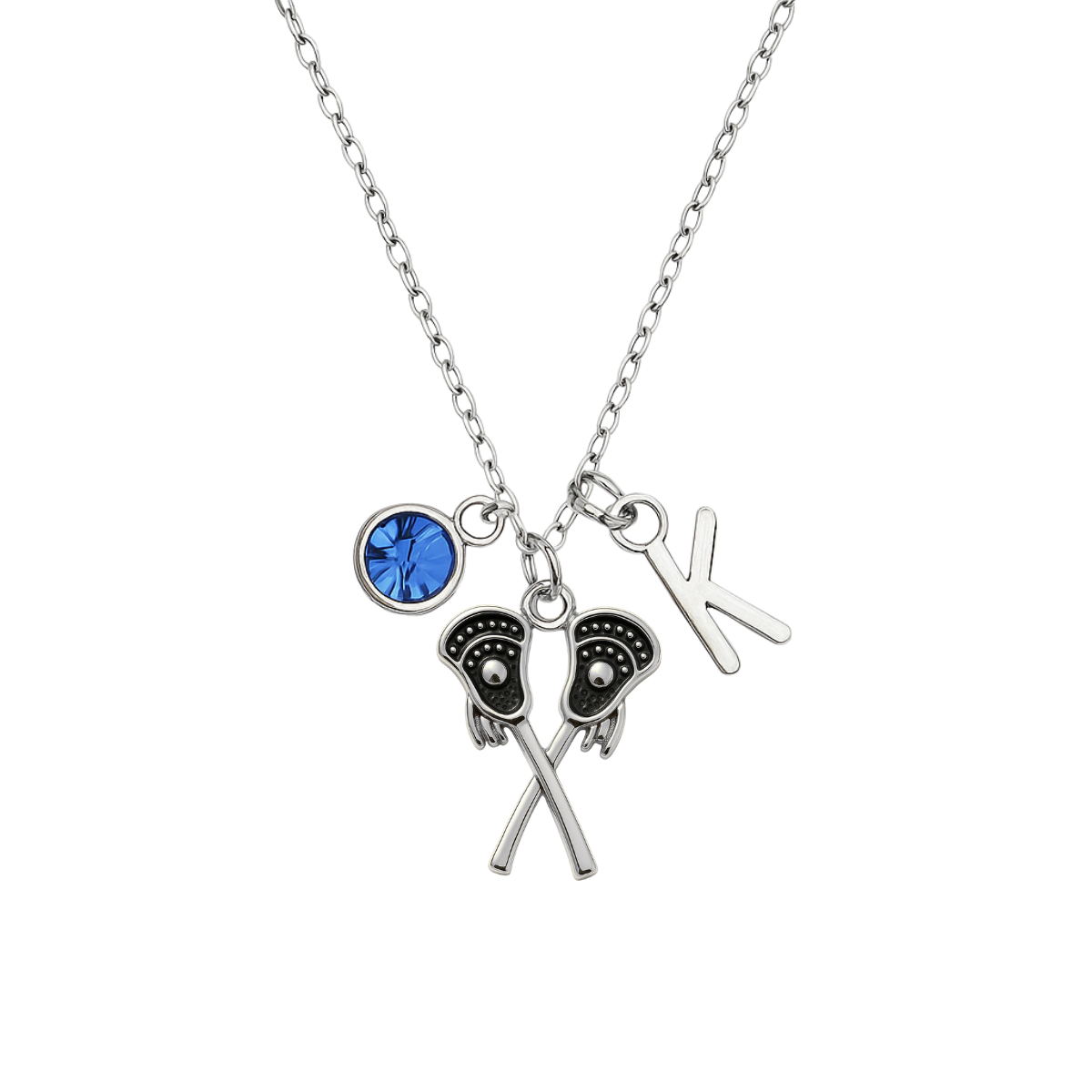 Personalized Girls Lacrosse Necklace