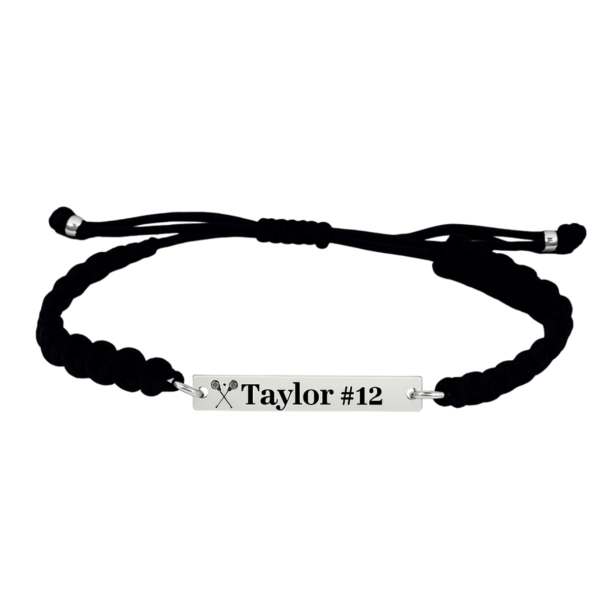 Personalized Engraved Lacrosse Rope Bracelet