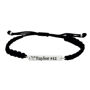 Personalized Engraved Lacrosse Rope Bracelet