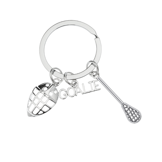 Lacrosse Goalie Keychain - Pick Charm