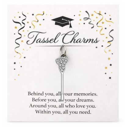 Lacrosse Graduation Tassel Charm