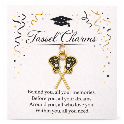 Lacrosse Graduation Tassel Charm