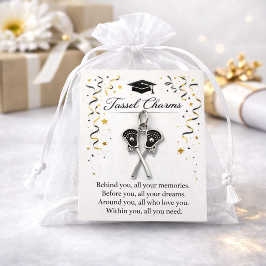 Lacrosse Graduation Tassel Charm