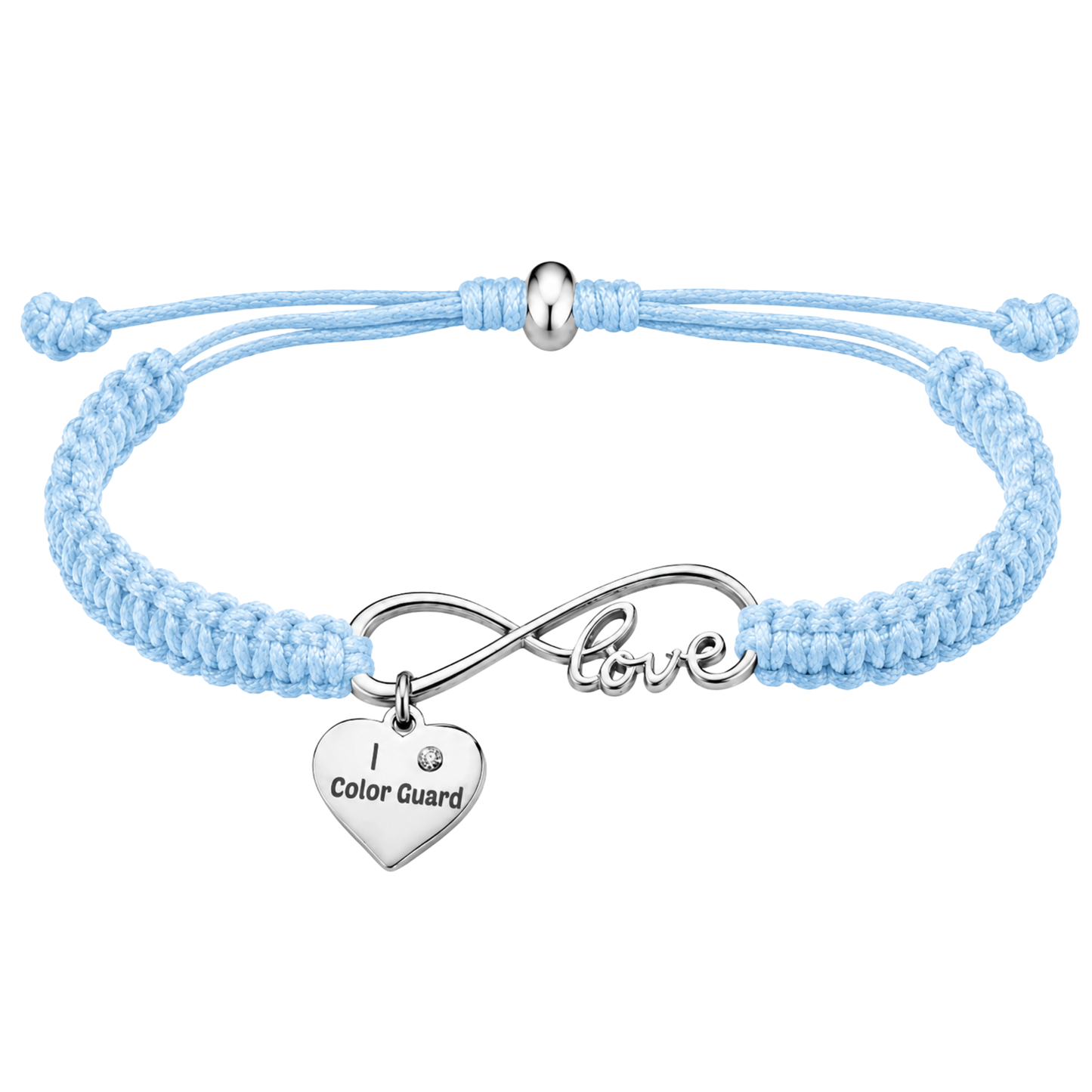 Color Guard Love Infinity Rope Bracelet - Pick Color