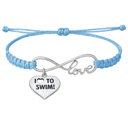 Swimming Adjustable Rope Bracelet - Pick Charm