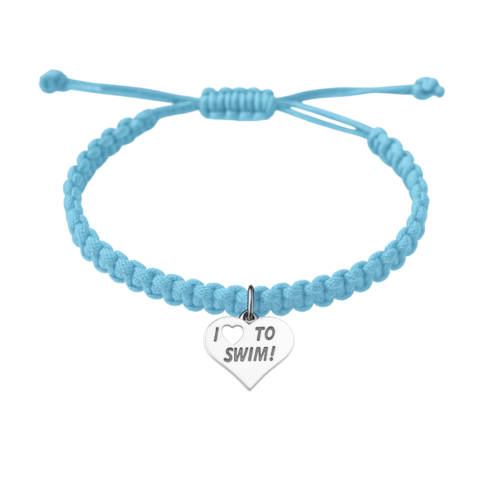Swimming Adjustable Rope Bracelet - Pick Color & Charm
